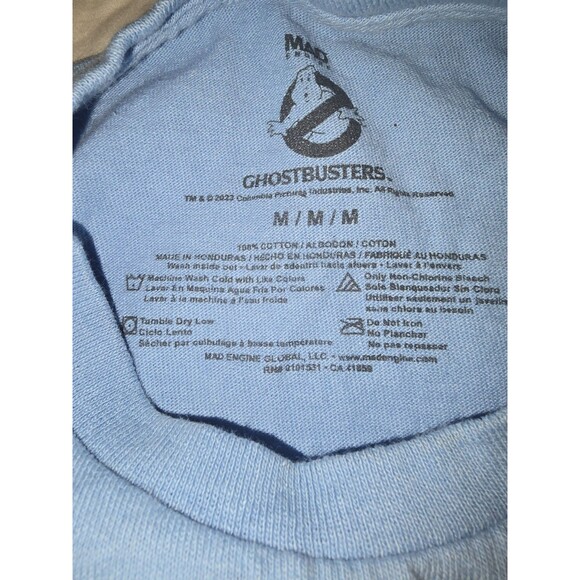 Ghostbusters Graphic T-Shirt Blue Stay Puft Slimer Ecto-1 Car 2022 Mad Engine... - Picture 4 of 8